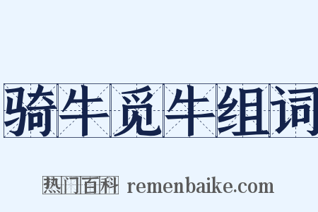 骑牛觅牛组词是什么意思的图片